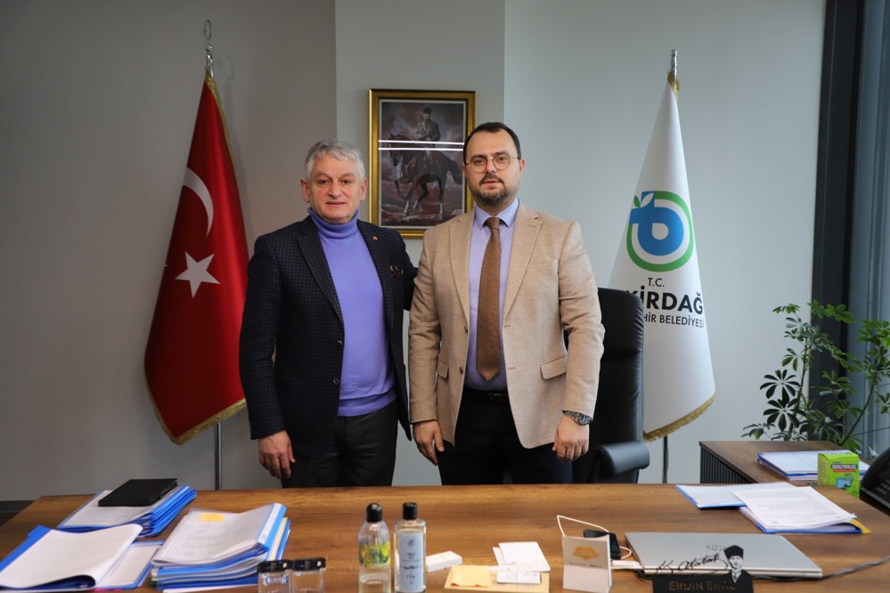 Yönetim Kurulu Başkanımız Cengiz Günay, Tekirdağ Büyükşehir Belediyesi Genel Sekreter Yardımcısı Erdin Eral'ı Ziyaret Etti
